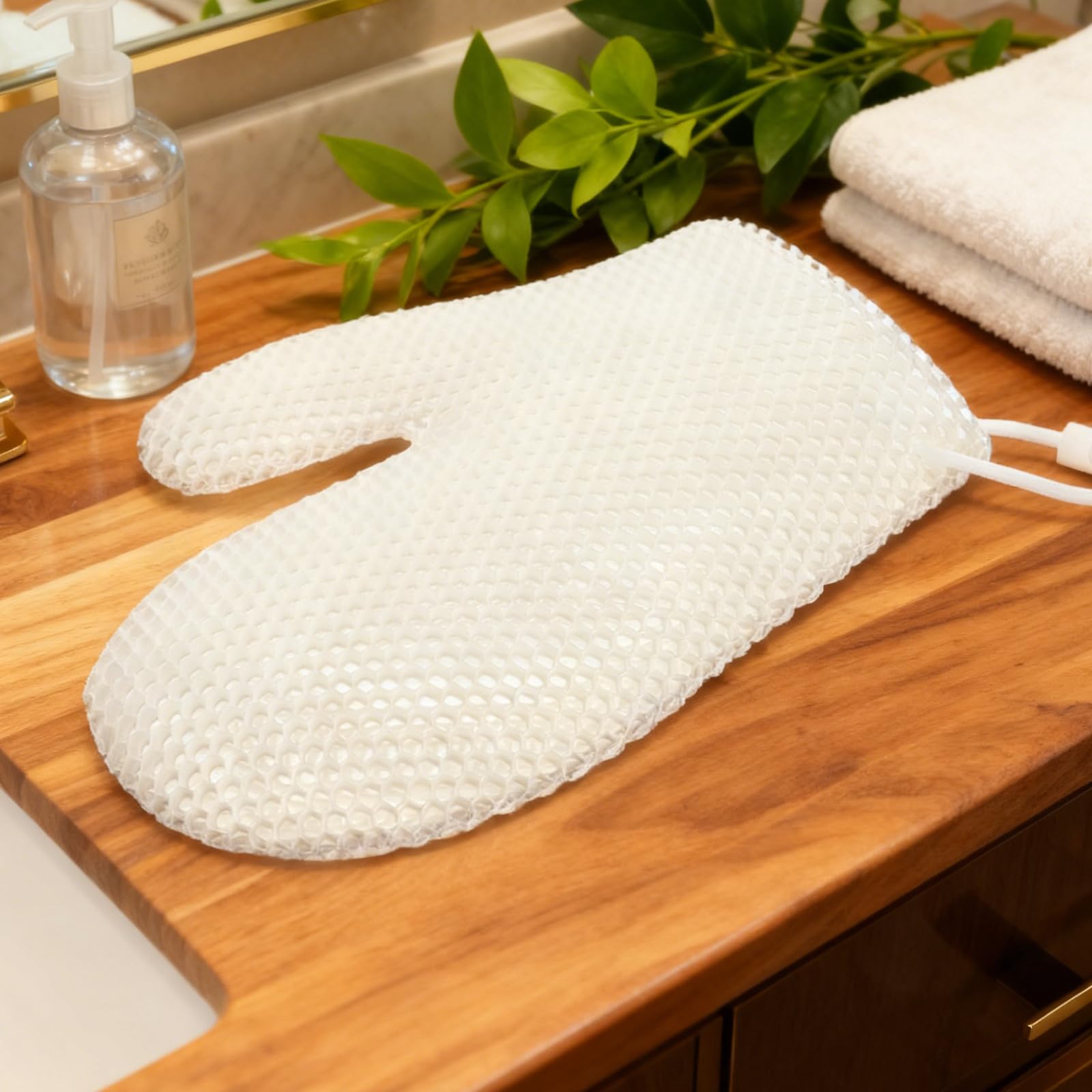 Healvian Guanti esfolianti per la pelle - Guanto detergente a nido d'ape - Guanti scrubber per la pulizia profonda del corpo - esfolianti per doccia e bagno per uomo e donna