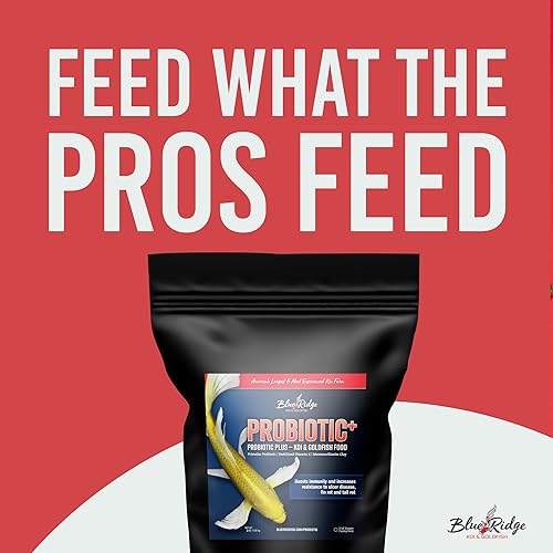 Miniatura 3 de Blue Ridge Koi Fish Food 2lb - 316" Probiotic Plus para peces dorados y estanques, pellets flotantes prémium para otoño e invierno
