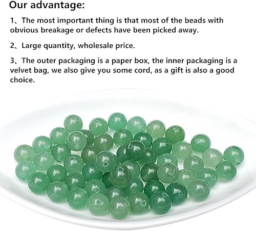 Miniatura 113 de Cuentas de piedra para hacer joyas, piedras preciosas naturales redondas sueltas espaciadoras para pulseras, collares y aretes, Piedra Kit