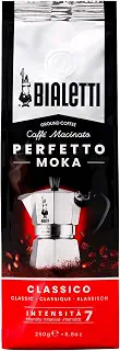 Bialetti - Perfetto Moka Classico: Gemahlener Kaffee mit mittlerer Röstung, Aroma von Haselnüssen und Getrockneten Früchten, 250g x 6, Beutel mit Aromaventil