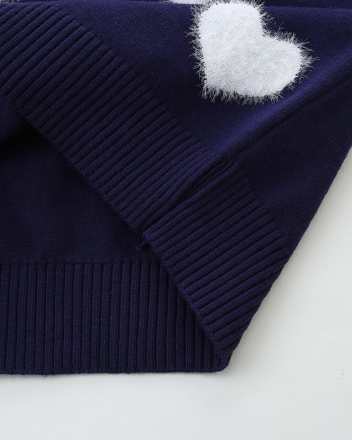 Toddler Girls Heart Front Cardigan Fall Winter Long Sleeve Button Closure Knit Sweater Coat - Image 7