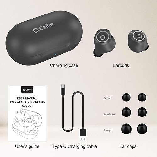 Miniatura 6 de Auriculares inalámbricos con funda de carga compatibles con todos los teléfonos inteligentes, iPhone de Apple, iPad Air Pro mini, todos los