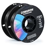 PLA 3D Printer Filament, Durable and Stronger 3D Printer PLA Filament 1.75mm Fit Most 3D Printers, Dimensional Accuracy +/- 0.02 mm, 2 Rolls of 2LBS Spool PLA Black