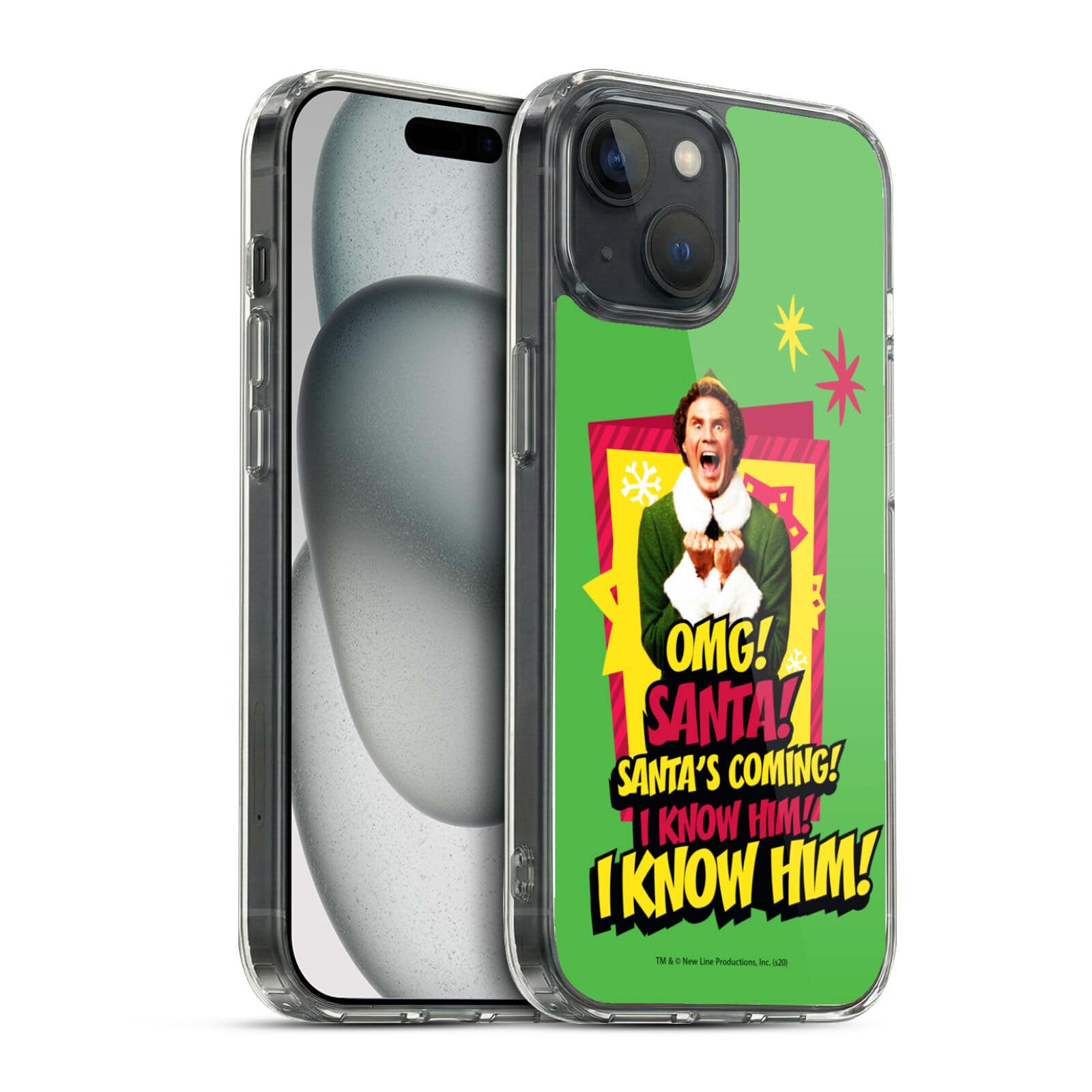 Funda de gel para iPhone 15 con diseño de la película Elf 7