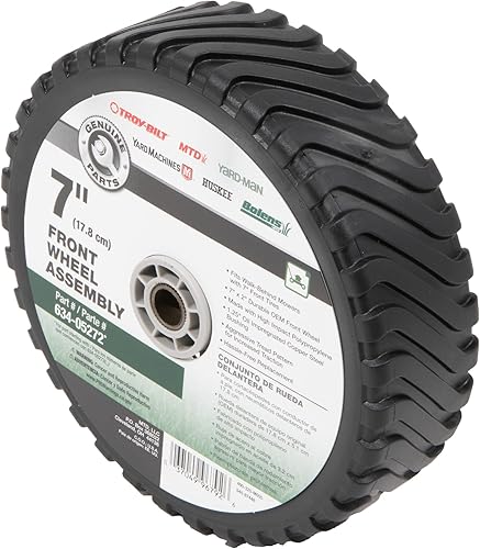 Miniatura 9 de MTD Genuine Parts Equipo original Conjunto de rueda delantera de 7 pulgadas para la mayoría de cortacéspedes a pie, OEM # 634-05272.