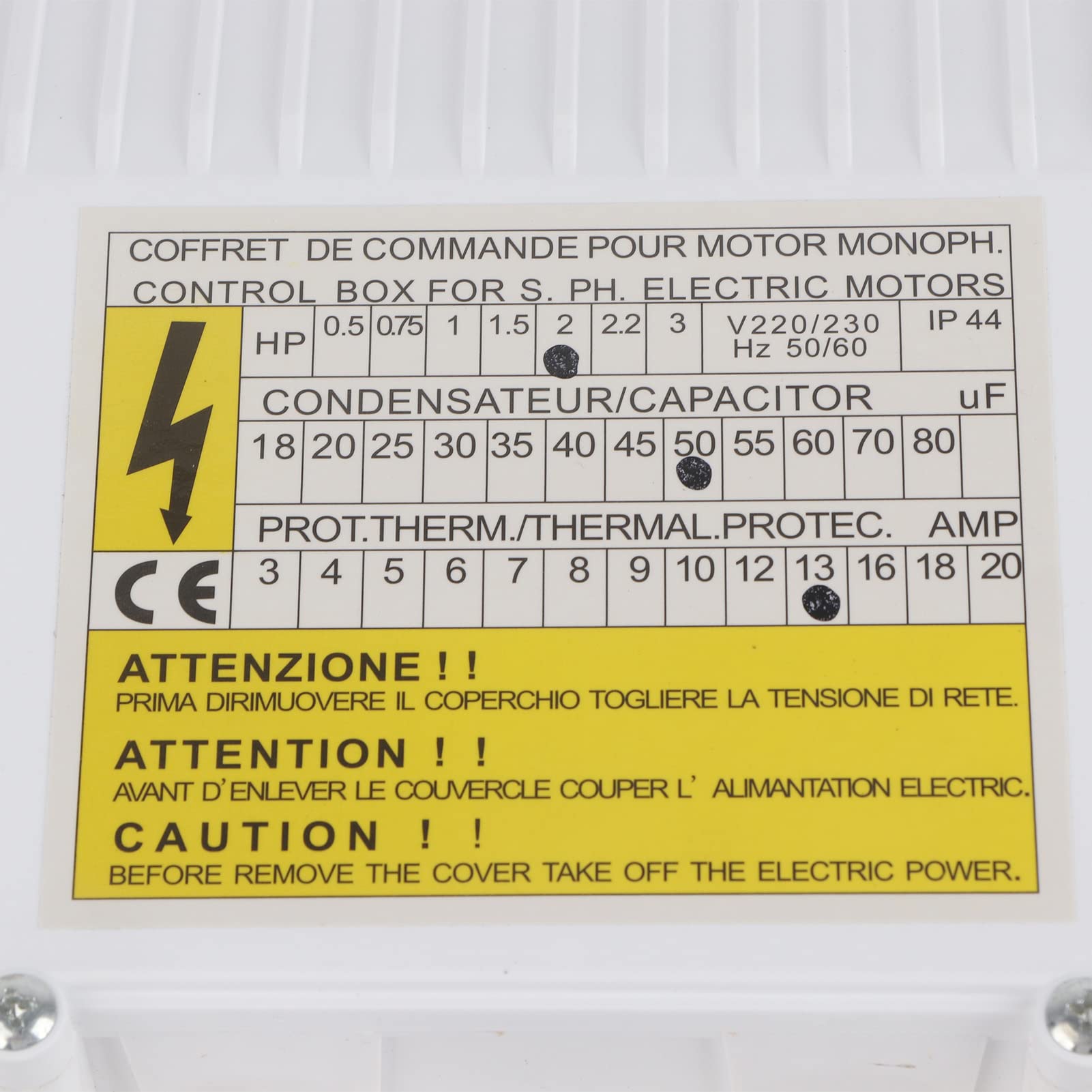 Skrzynka Conexion Box, przełącznik do pompy głębinowej, pompa wodna, skrzynia elektryczna, skrzynia wiertnicza, akcesoria P (1500 W, wtyczka EU, 220 V)