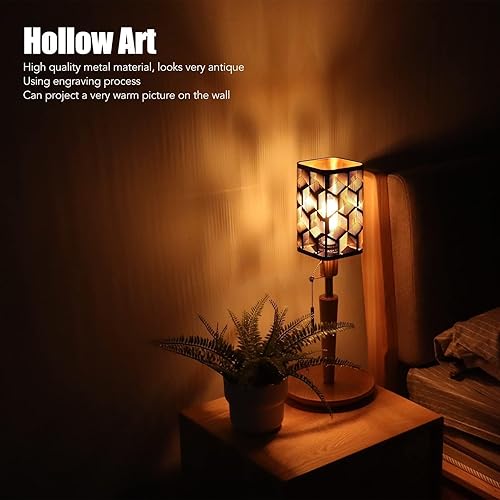 Miniatura 5 de Pantallas de lámpara de repuesto para lámparas de mesa, pantallas decorativas modernas E27 E26, pantalla cuadrada desmontable de metal, pantalla de