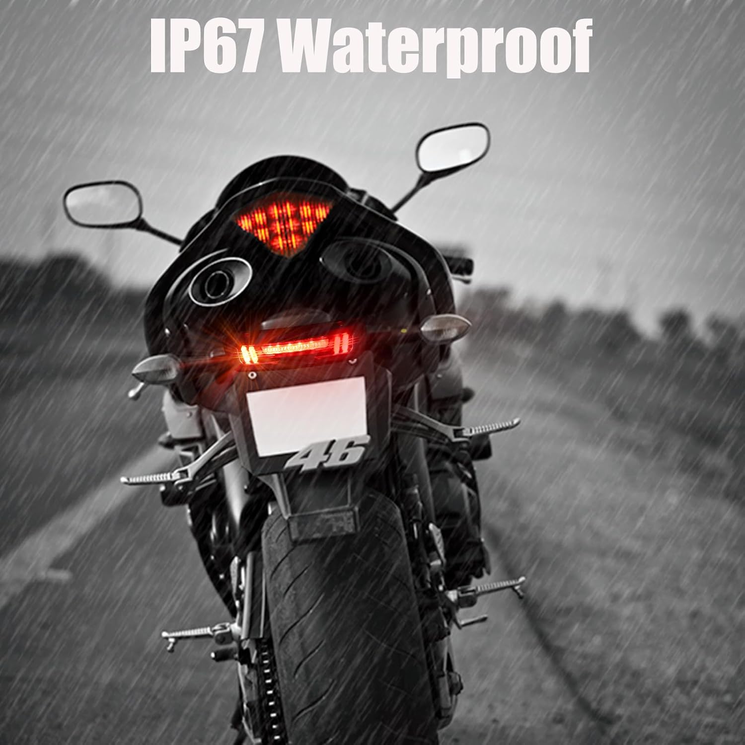 1PCS Motorcycle Brake Stop Light LED Rear Tail Light