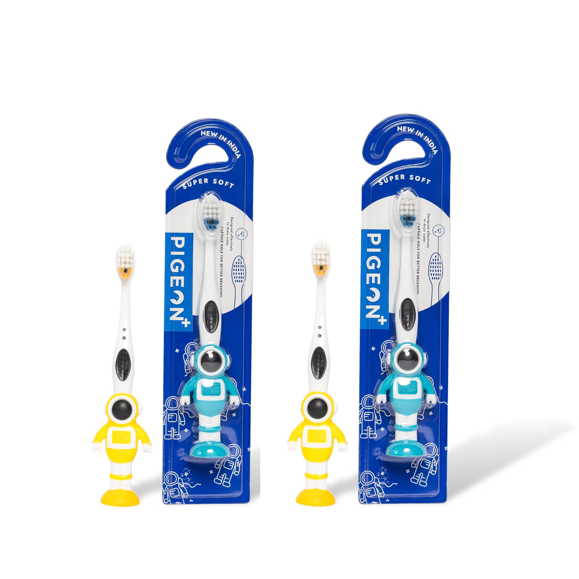 Pigeon+ Indias First Ultra Soft Drain water Technology Toothbrush Set |For Kids 1 ASTRONAUT | Oral Care | Colorful Design | (Pack of 2) (B0DC6YR9FZ) Amazon Price History, Amazon Price Tracker