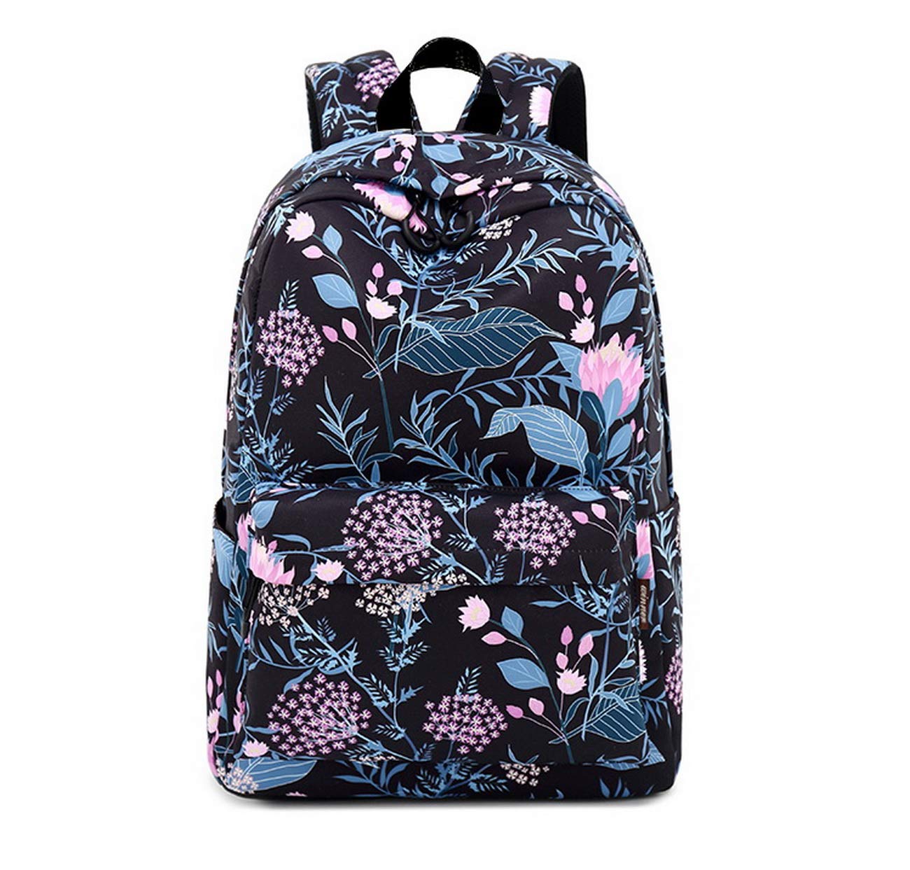 Acmebon Waterproof Stylish School Backpack for Teen Girl Roomy Backpack Purse for Women Flower