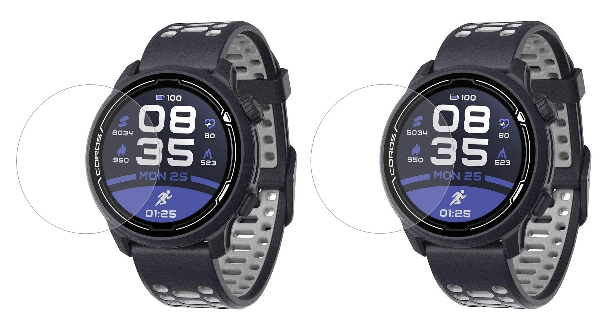 Tempered Glass Screen Protector for Coros PACE 2 / PACE 3 Premium GPS Sport Watch (Pack of 2)