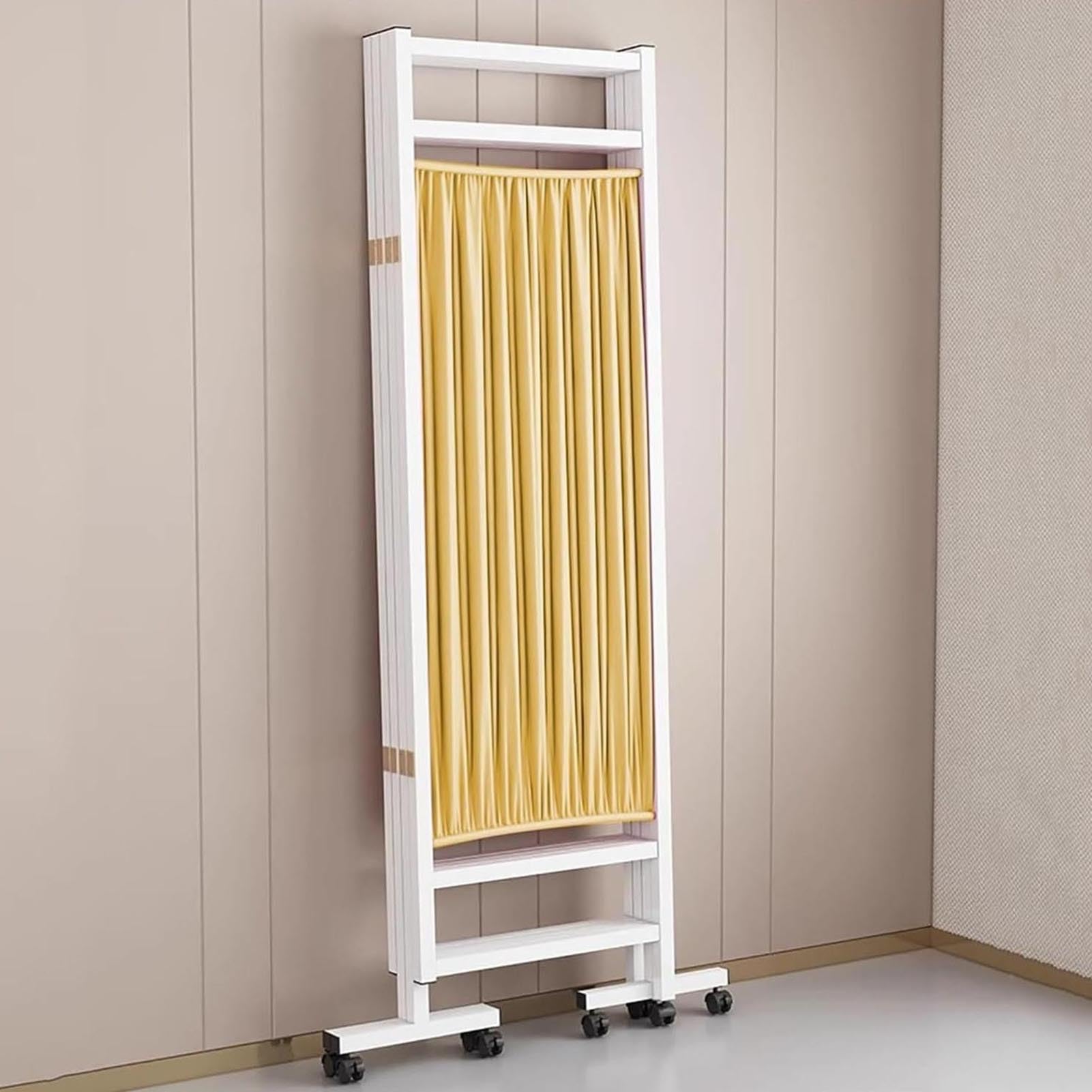 Cloison de séparation médicale mobile de 6 pieds avec roulettes pour cabinets et salons