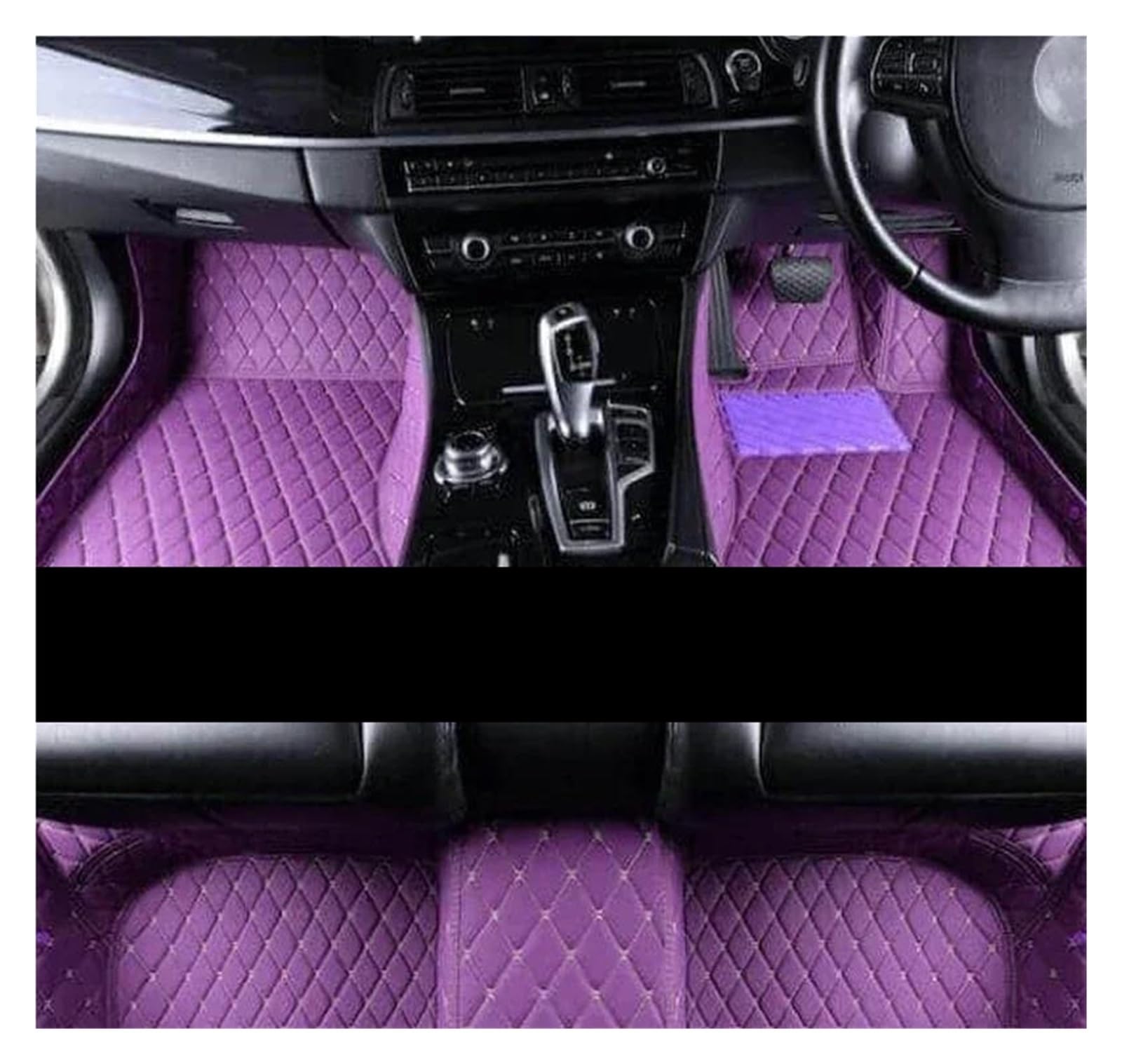 Tapis Antidérapant Voiture Captur 13-18 | Protection Étanche RHD Violet