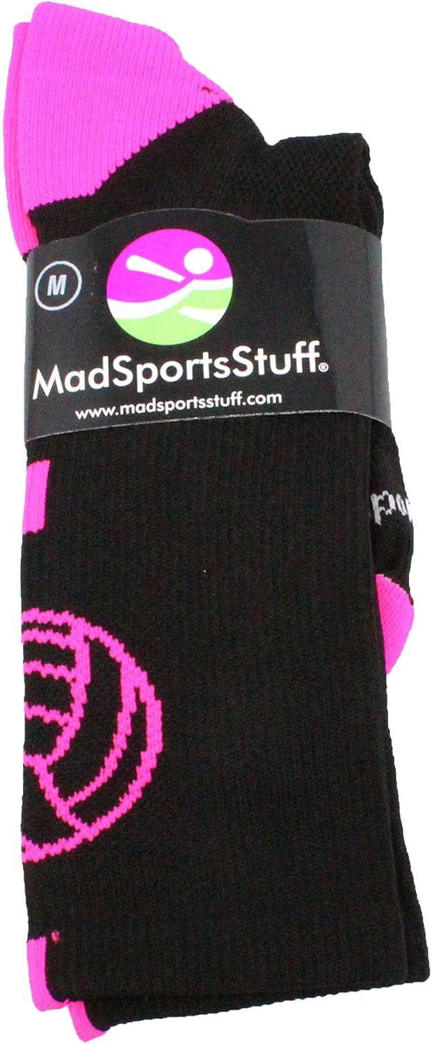 MadSportsStuff Volleyball Socks for Girls, Women & Teens in Crew Length : Clothing, Shoes & Jewelry