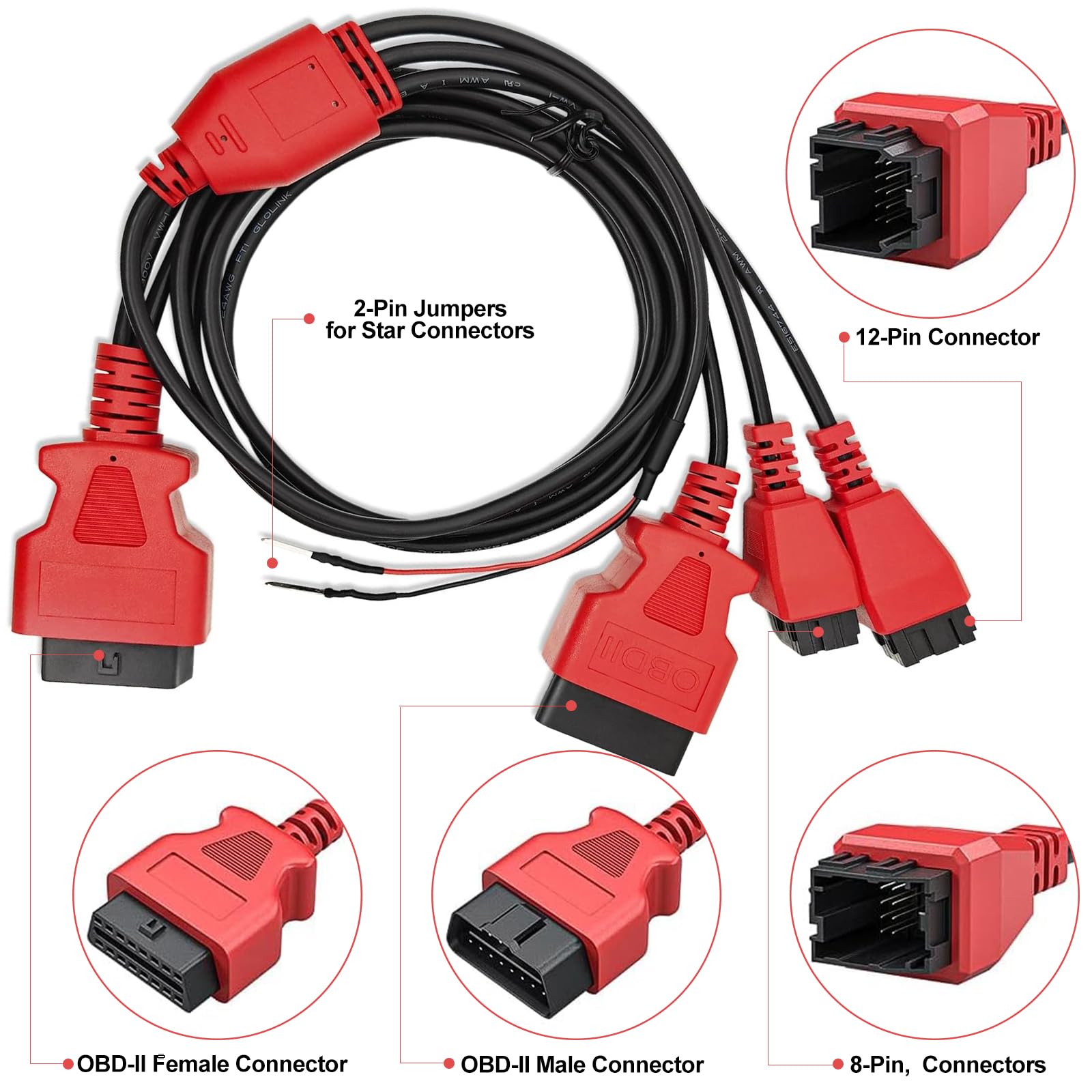 12 8 PIN SGW Bypass Adapter Kabel für Fiat Alfa Jeep Chrysler Dodge Ram