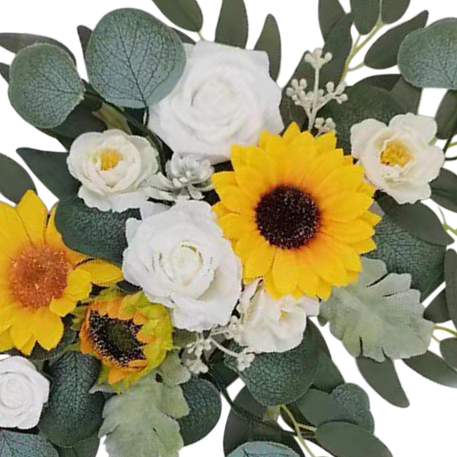 2 de Boda, Flores, Girasoles, Decoración, Estilo Rústico, para Puerta Trasera, Fiesta, Opción 3A