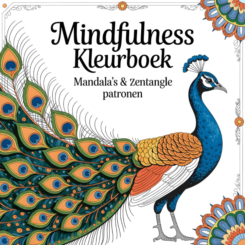 Mindfulness Kleurboek: Mandala's & Zentangle Kunstmotieven met Dieren voor Volwassenen: Ontspanning en Stressvermindering