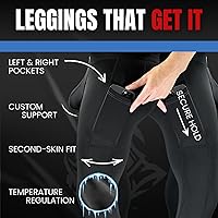 Vista 8 de RM Real Men ABCD Pouch Compression Pants - 1, 2 and 3 Pack, Mens Leggings, Yoga Pants, Tights, Base Layer Men Cold Weather