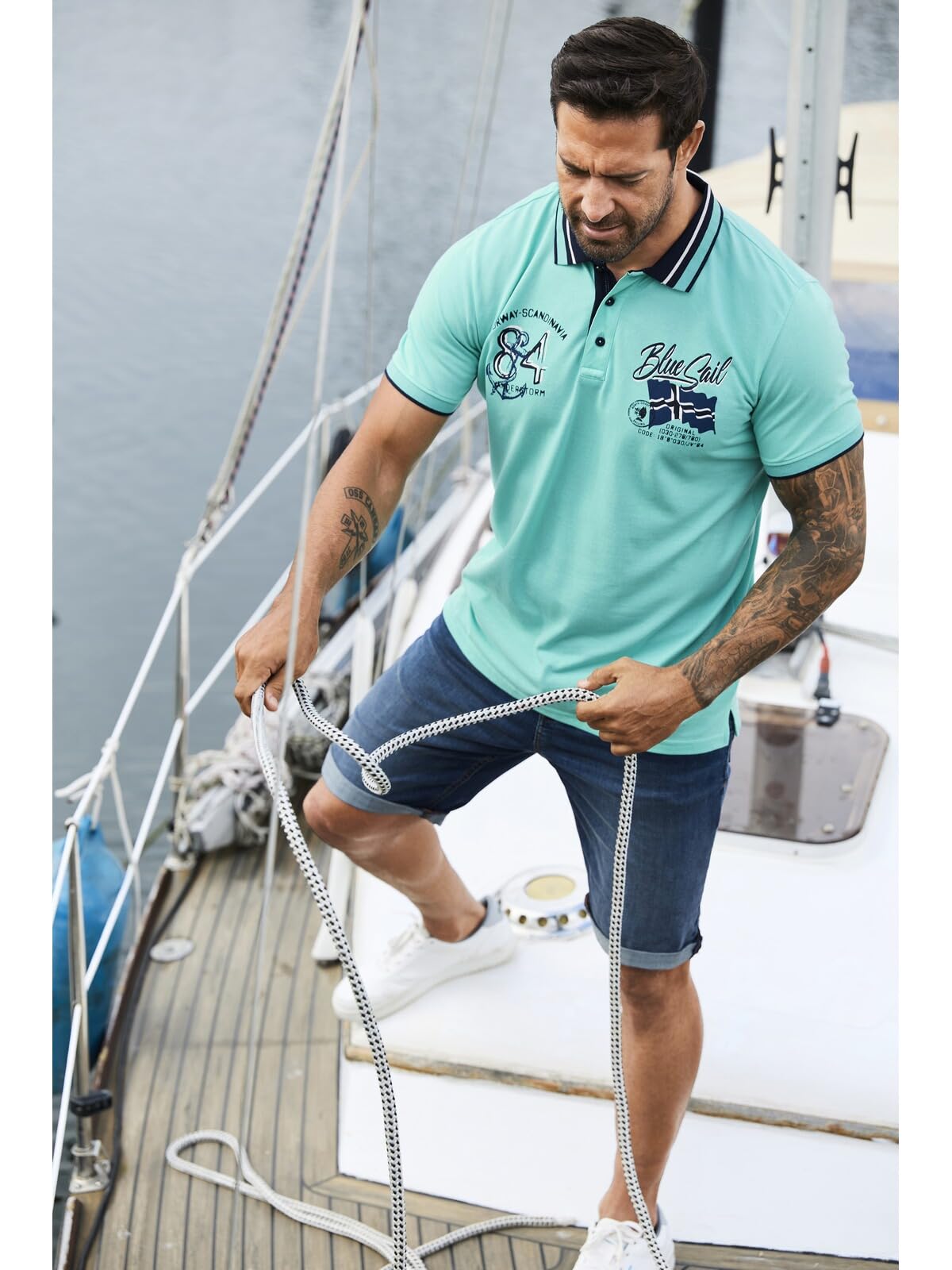 Jan Vanderstorm Herren Poloshirt Olfgir