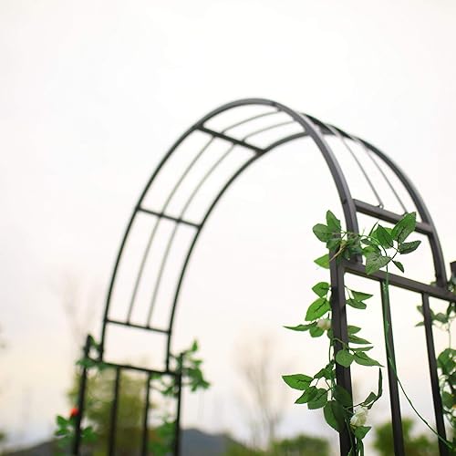 Miniatura 3 de Better Garden Arco de jardín de acero con cestas para plantas, 7 pies 6 pulgadas de alto x 3 pies 7 pulgadas de ancho, cenador de jardín para varias