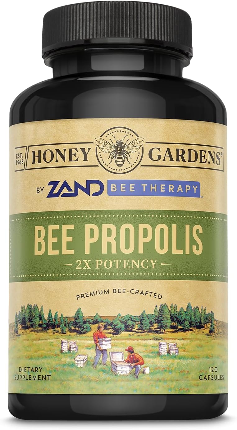 Honey Gardens Bee Propolis : 59351: Cap, (Btl-Plastic) 650mg 120ct