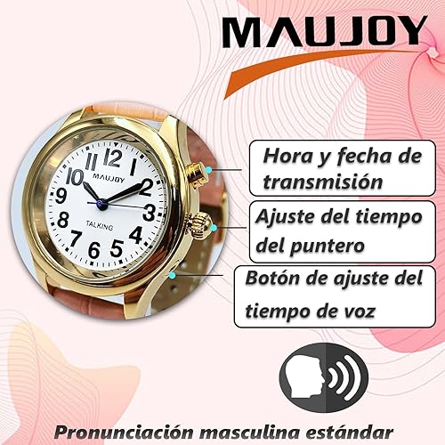 Vista 16 de Talking Watch, Loud Clear Voice for Elderly Blind or Visually Impaired, Speaks The Time, Date or Alarm Time