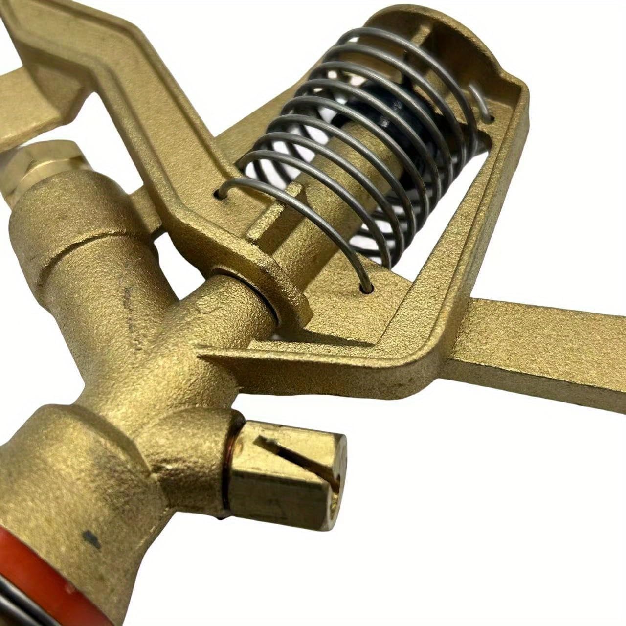 3/4" Full Brass Impact Sprinkler Head for Yard, Lawn, Garden, Heavy Brass Metal, Irrigation, Watering System, 3/4-Inch Full Circle,Large Coverage (3/4Full Brass)