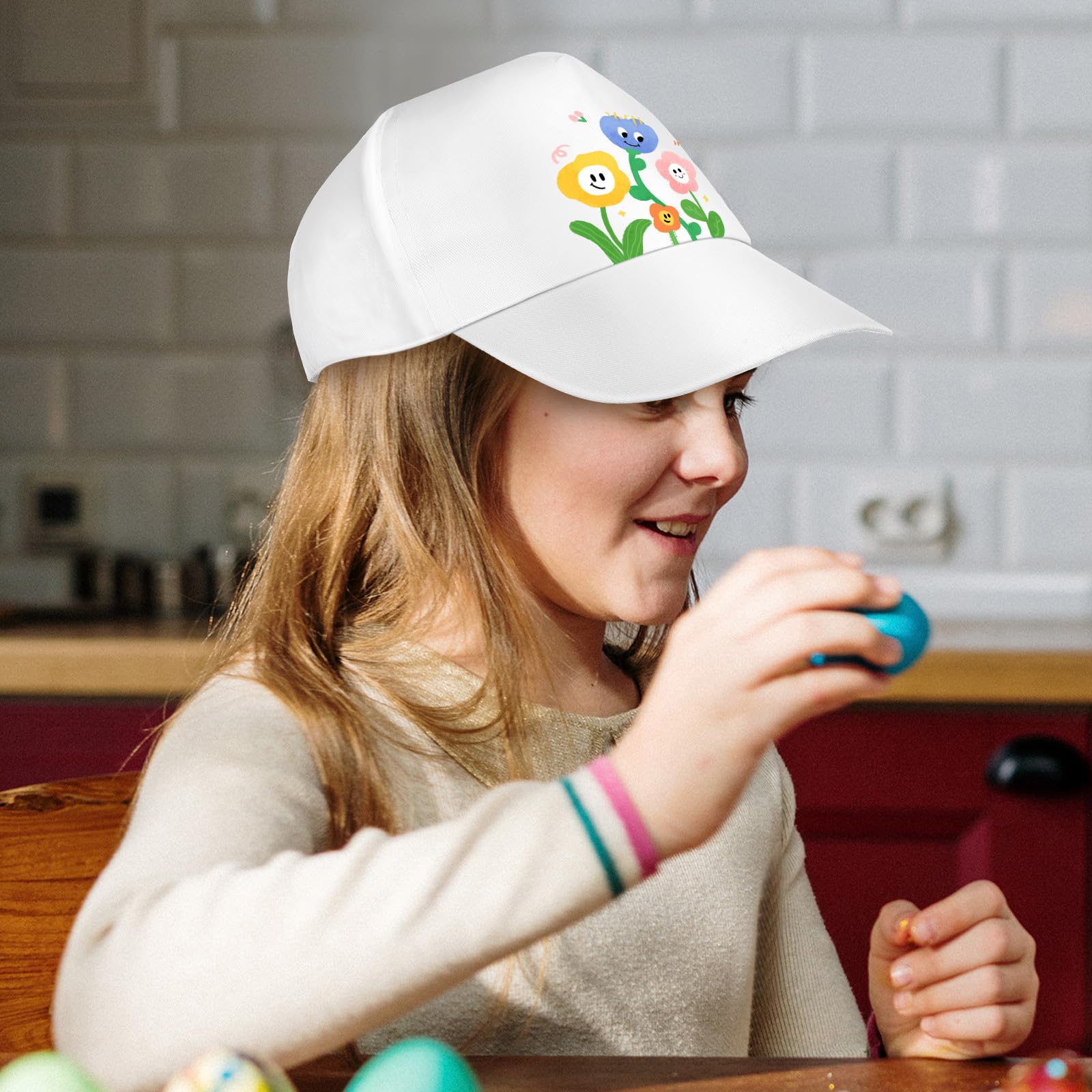 Didiseaon Cap zum Bemalen Kinder: 12 Stück Weisse Caps DIY Baseballkappen aus Baumwolle Basecap Kappe Weiß Sportkappe zum Malen von Graffiti, Outdoor-Sport