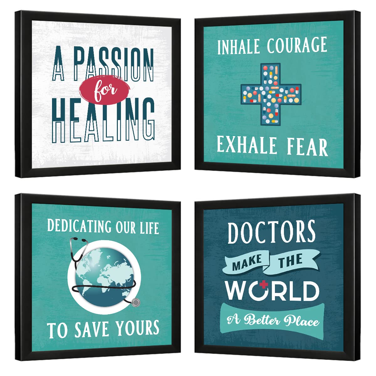 Chaka Chaundh Wood - Doctor Clinic Poster- Hospital Medical Quotes Framed Poster For Wall Decoration,Set Of 4 (B0C6V2YZSD) Amazon Price History, Amazon Price Tracker