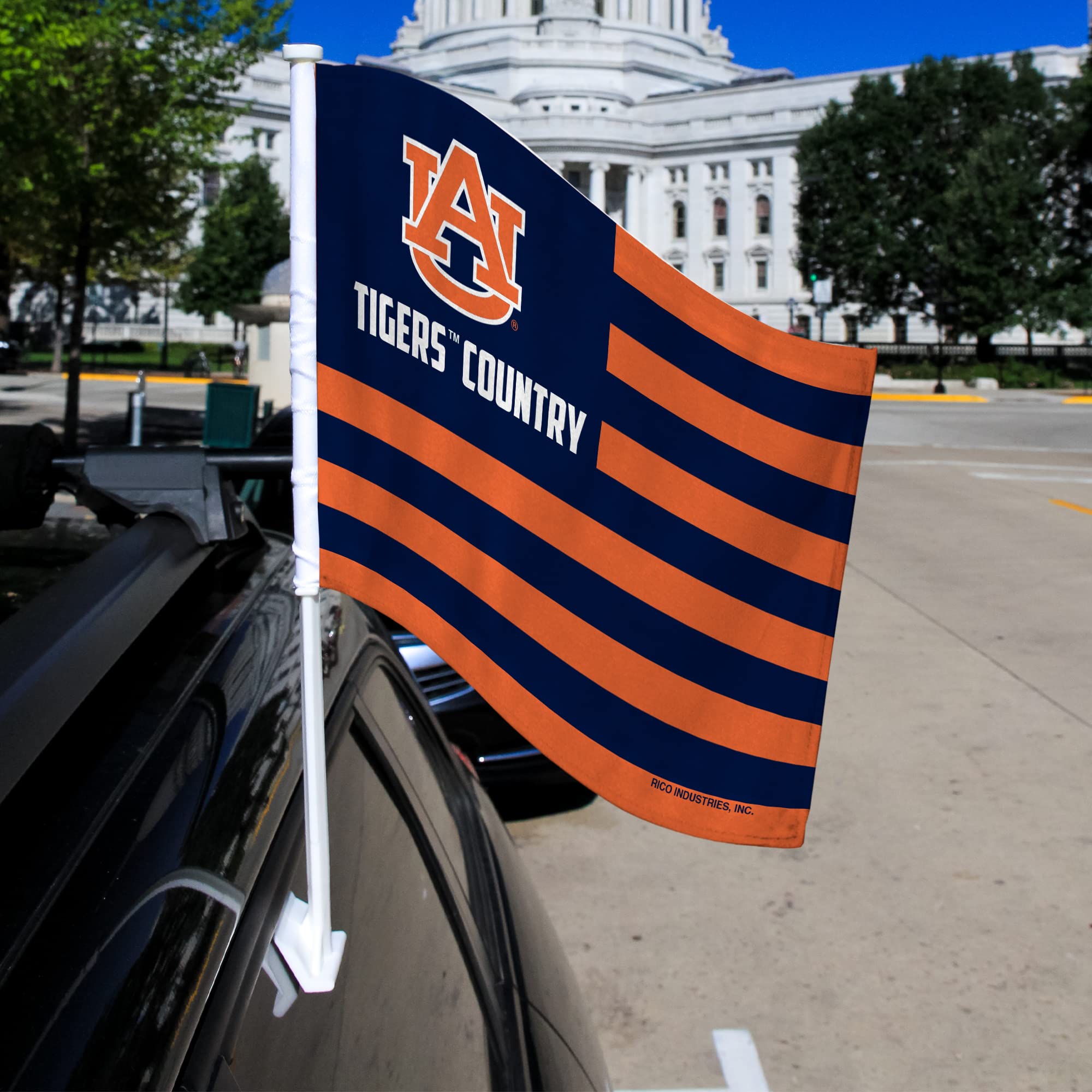 Rico Industries NCAA Auburn Tigers Country Double Sided Double Sided Car Flag - 16