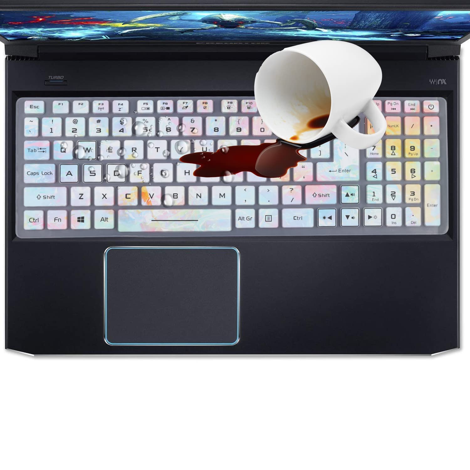 15.6 Polegadas Tampa Do Teclado Protetor Da Pele Para O Acer Aspire E5 - Foto 10