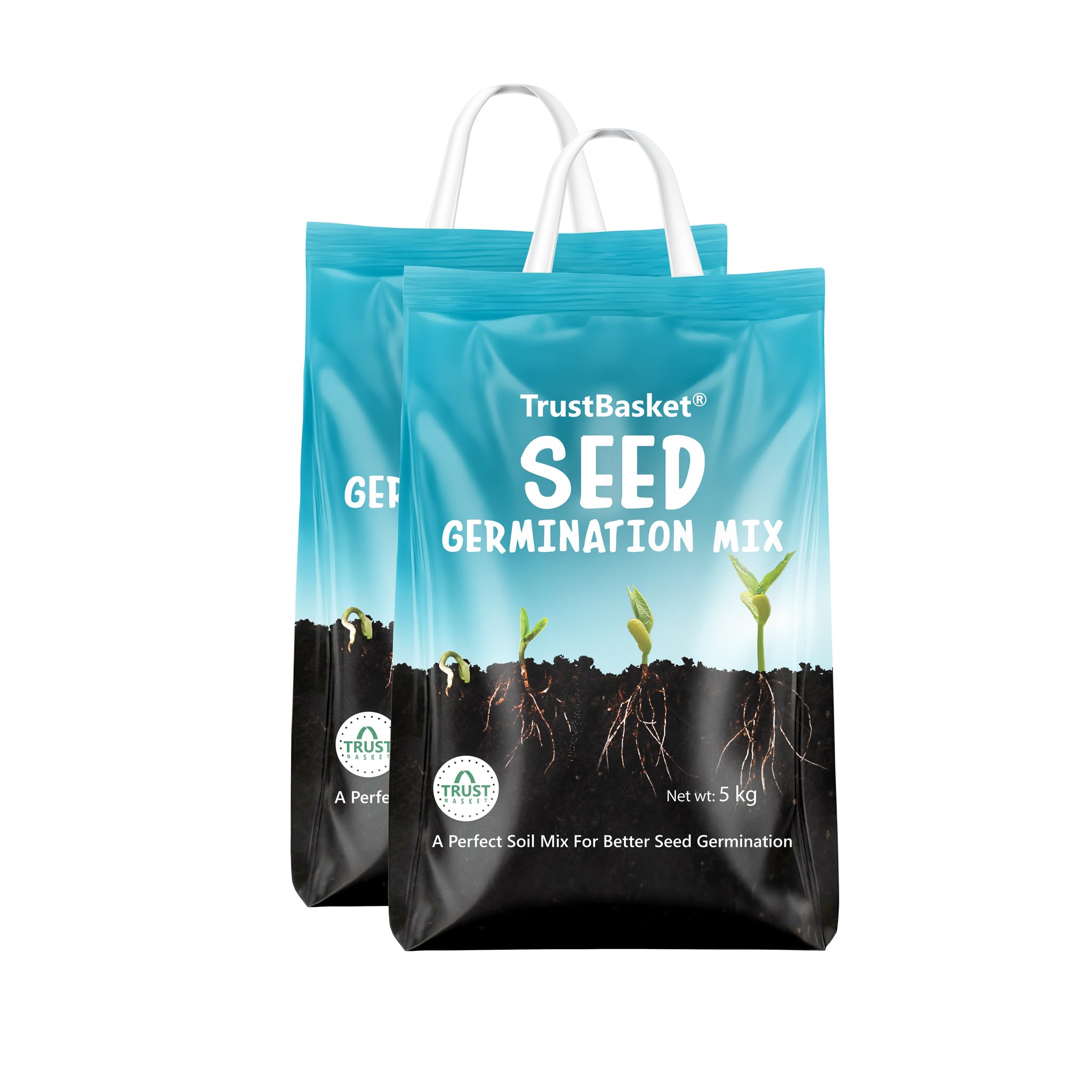 TrustBasket Seed Germination Mix - 5 KG (Pack of 2) | Organic Potting Mix for Better Seed Germination and Seedlings Growth | Contains Essential Nutrients to Support Seeds Germination (B07X9RDNKH) Amazon Price History, Amazon Price Tracker