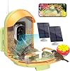 Bird Feeder with Camera, Smart Birdfeeder with Cam Solar Powered, 2K HD Video, AI Identification, Instant Arrival Alerts, IP66 Bird Bath & Feeder,Gift for BirdLover with Pump, Green