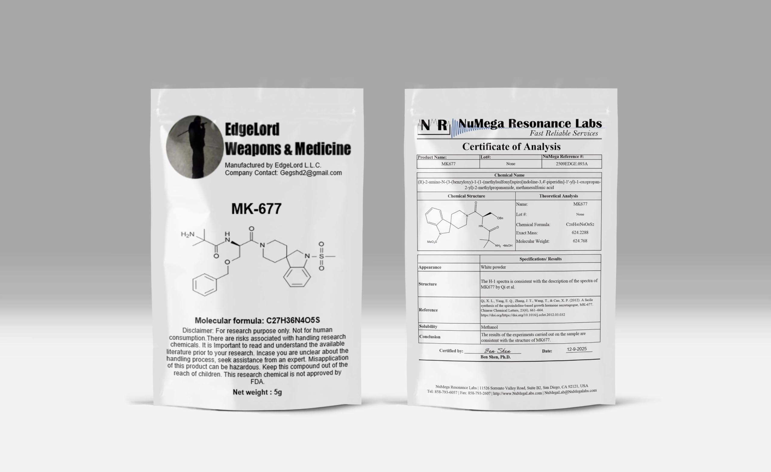 mk 677 with dihexa MK-677 Research Chemical By EdgeLord, 5g, White Powder Industrial & Scientific MK-677/Ibutamoren Muscle Growth Peptide -