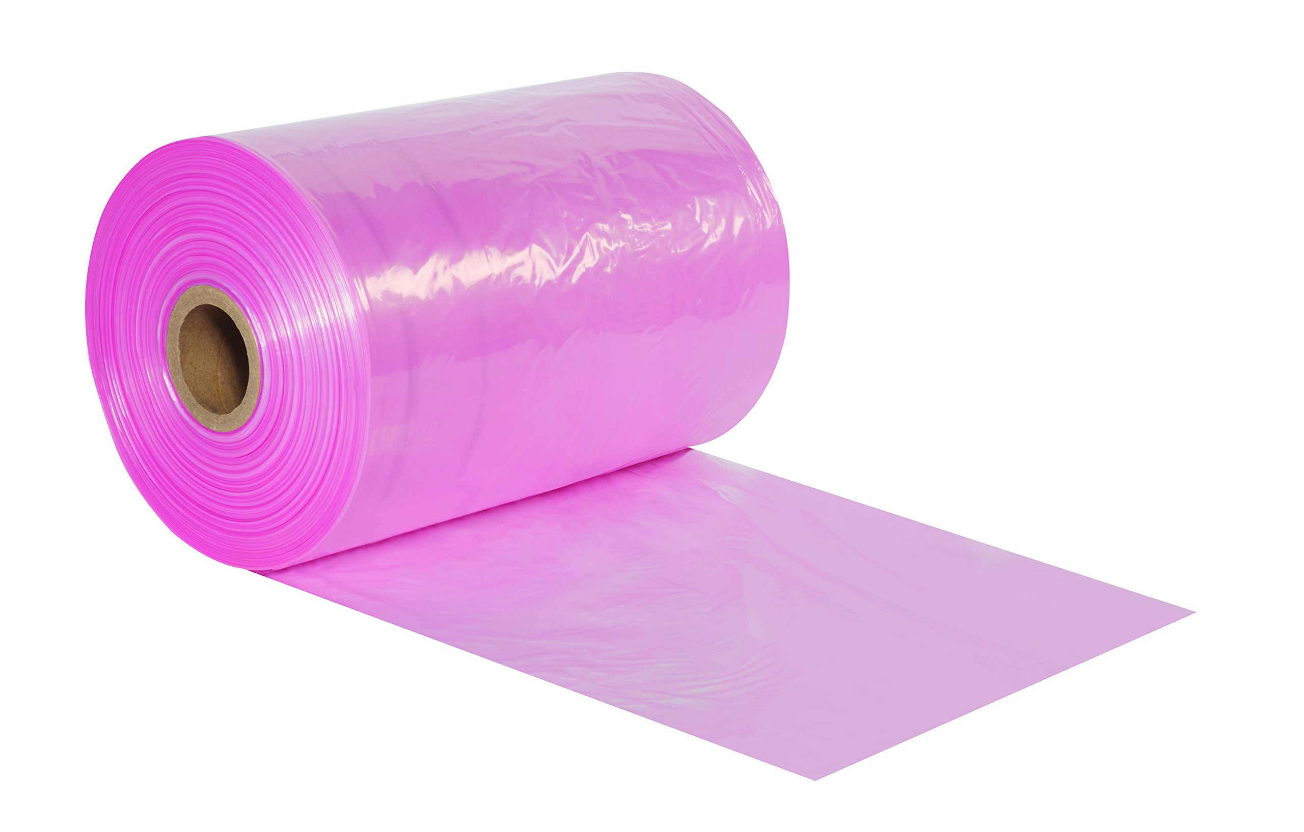 Aviditi Anti-Static Poly Tubing Roll, 16" x 1075', 4 Mil, Pink - for Custom Sized Poly Bags to Package and Store Electronic Components and Accessories