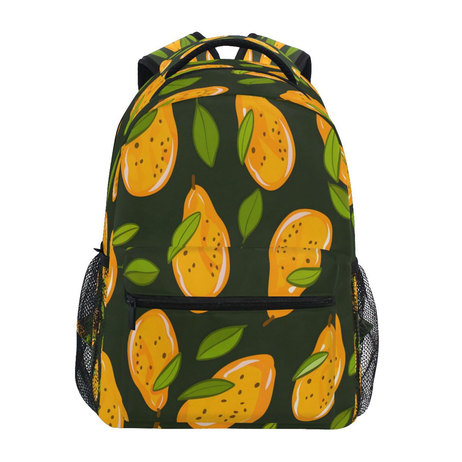 OWFKAY School Backpack Travel Schoolbag Large Capacity Students Bookbag Mango for Teens Girls Boys