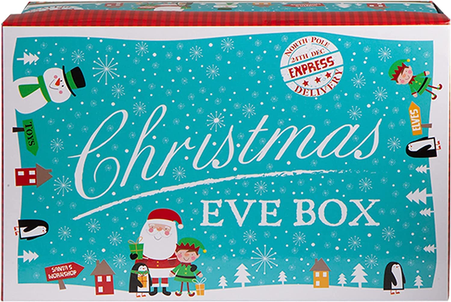 VFM e-Store Christmas Eve Box - Mini Elf Delivery Box - Blue