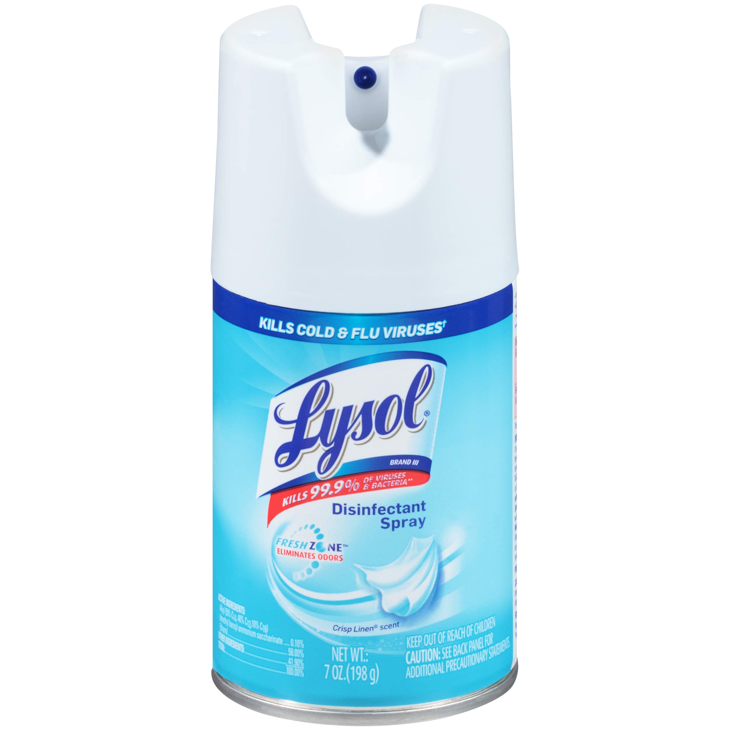 Lysol 90440 Disinfectant Spray Crisp Linen 7 oz Aerosol 12 Carton