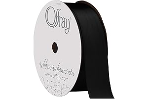 7/8 Inch Black Satin Ribbon Roll - Transform Your Creations with Luxurious Elegance