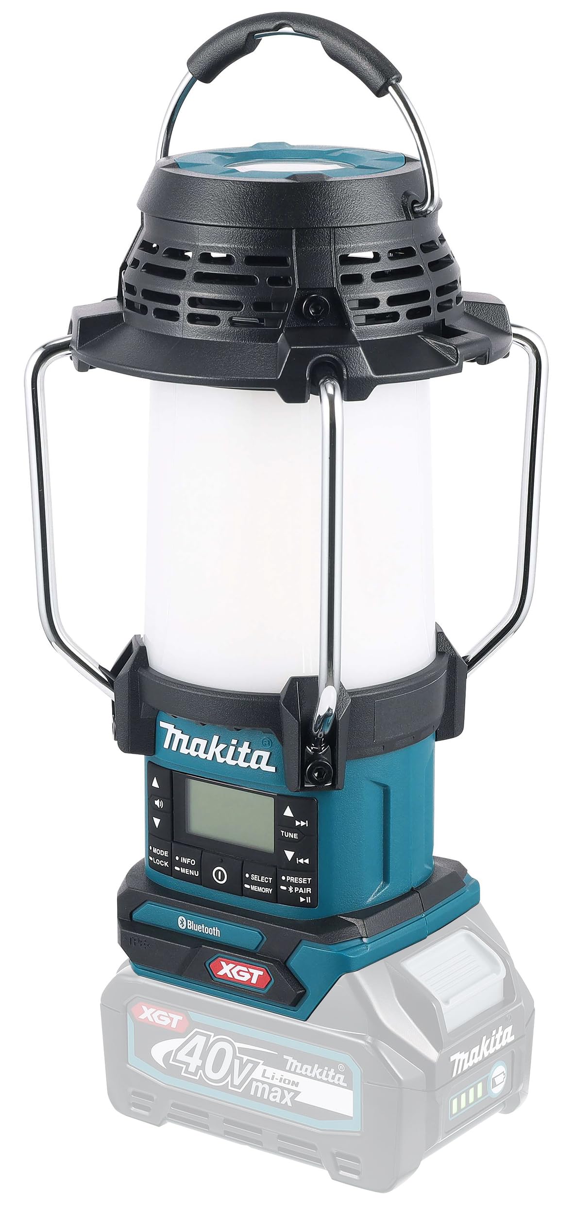 Makita MR009G 40v Max XGT Cordless DAB Radio and Work Light Lantern No Batteries No Battery Charger