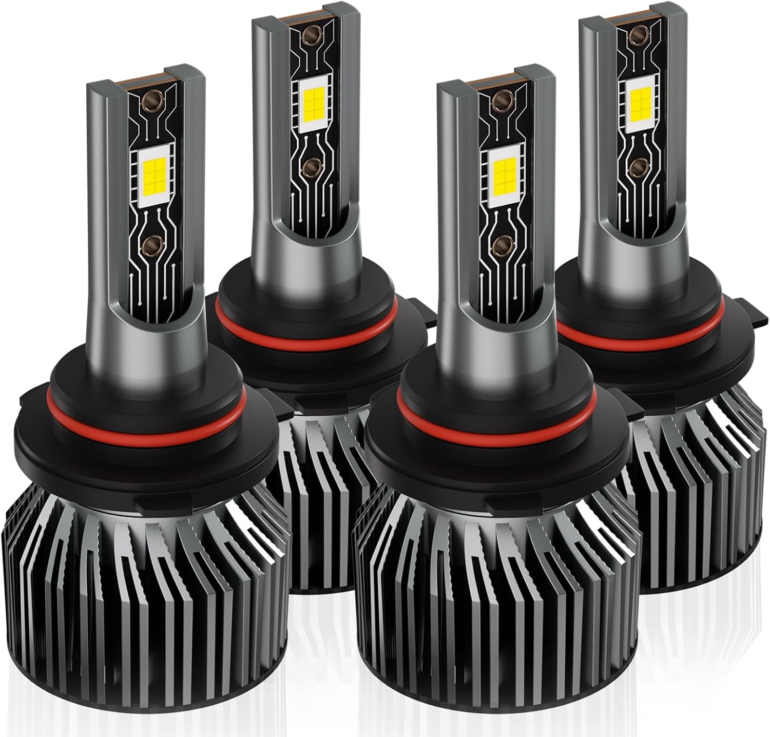 Compatible for Toyota Corolla 2001-2016 Light Bulbs, High/Low Beam 6500K White Light Combo Kit, Plug-N-Play, Powersports Bulbs, 4-Pack