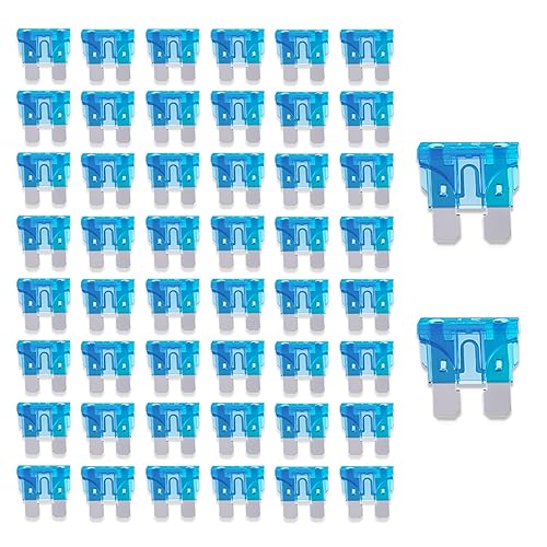 BOJACK 50 fusibles automotrices estándar de 15 A (ATOAPRATS) fusibles de coche de 15 amperios 32 V (1224 V) fusible de hoja para coche camión