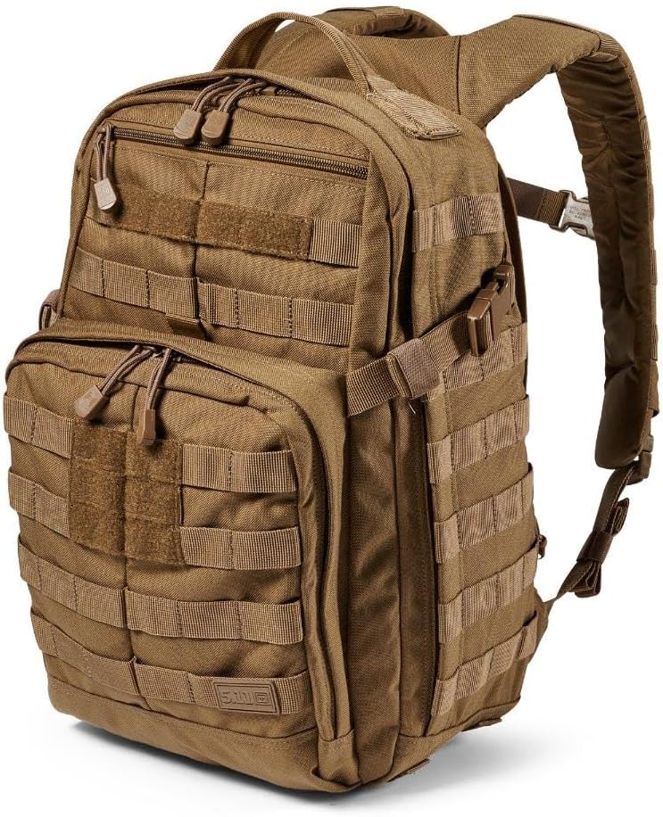 Tactical Backpack, RUSH 12 2.0 Military Survival Molle Backpack with Laptop Compartment, 24L, Style 56561ABR/56562ABR