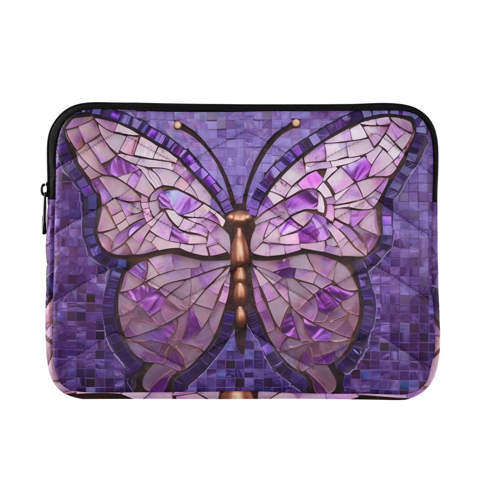 XYMZR Laptop Sleeve Bag 13-14 Inch, Closeup Butterfly Purple