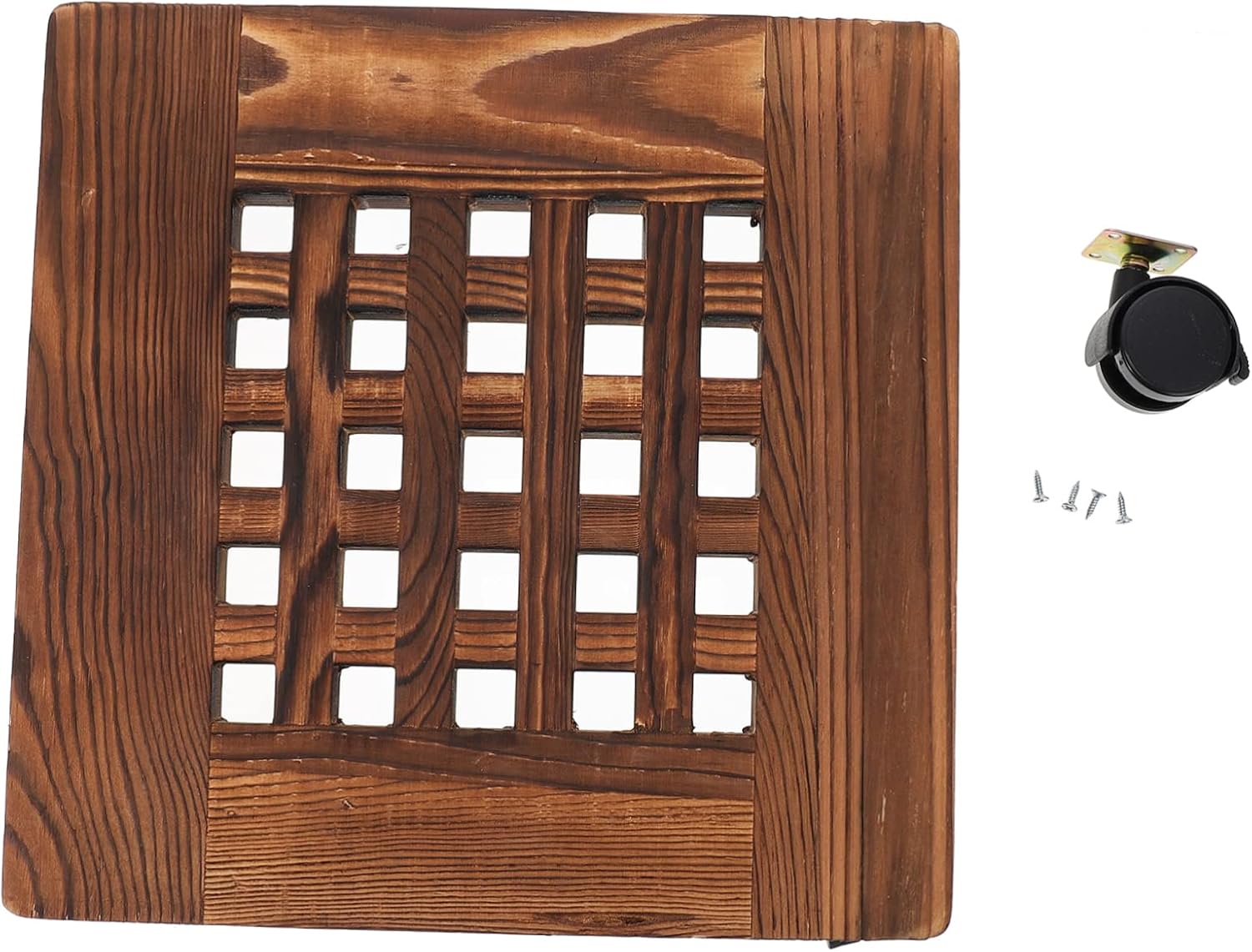 Hollow Plant Pot Base Tray Wheels Moveable Flowerpot Holder for Gardening Plant Saucer Brakes