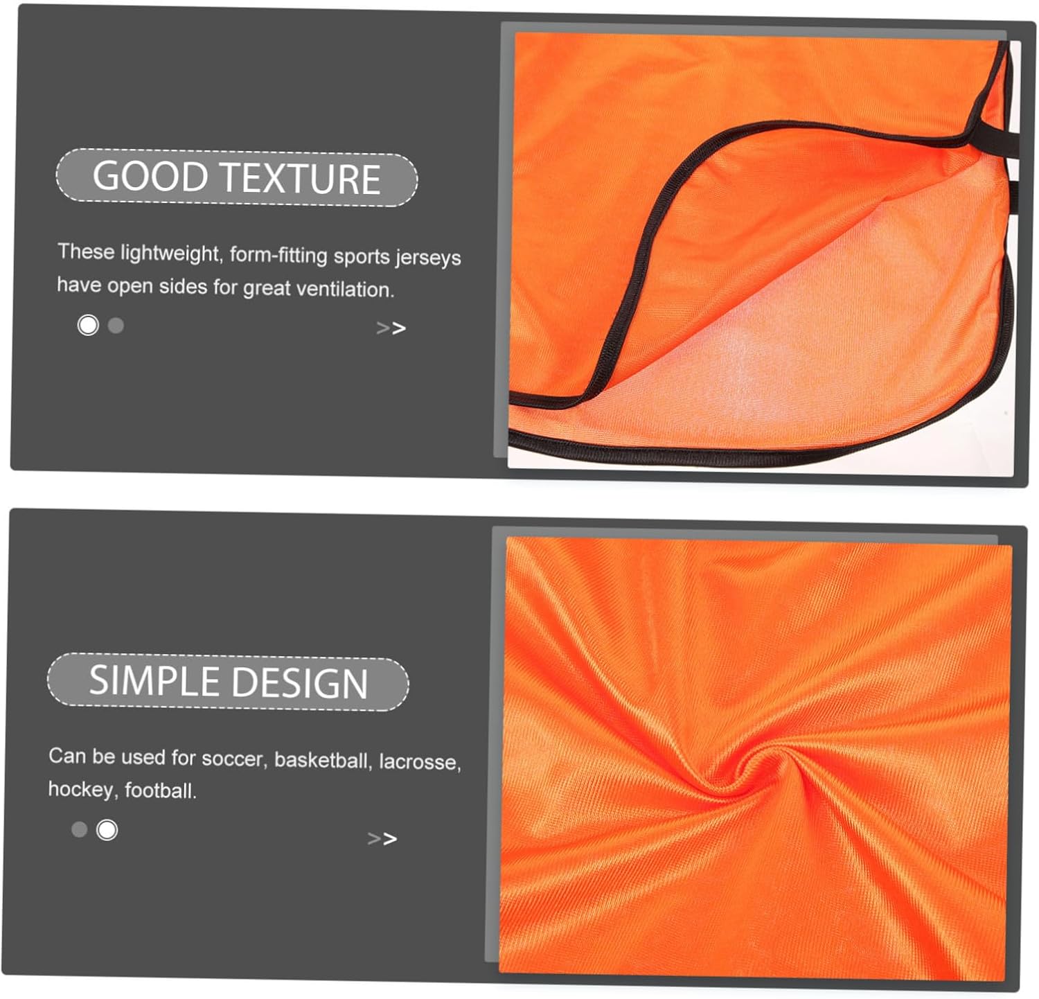 12pcs Men's Soccer Vest Reusable Washable Quick-drying Pinnies for Basketball and Football Practice