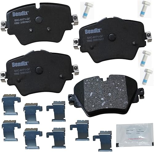 Vista 81 de Bendix Priority1 CFC1035 Pastillas de freno delanteras de cerámica para modelos seleccionados Chevrolet Aveo, Aveo5, Optra, Spark, Spark EV, Pontiac