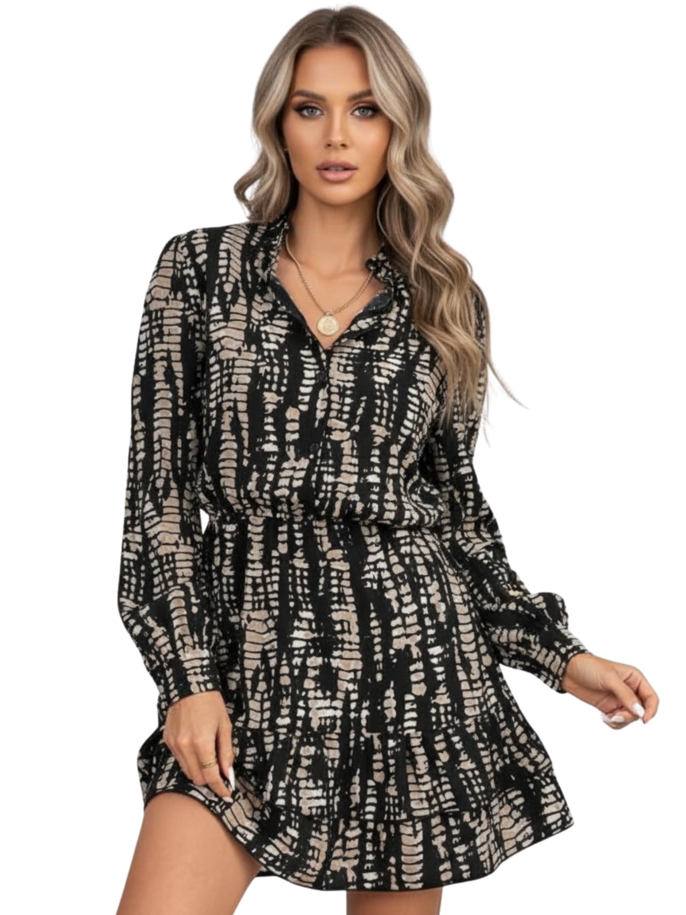 leriya fashion Women's Fit and Flare Midi Dress-picture-34