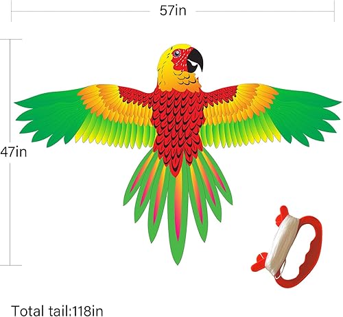 Miniatura 2 de Flerigh Large Kite for Kids 4-8and Adults Easy to Fly and Assemble for Beginner Children Kites for Ages 8-12 Professional for Beach and Outdoor