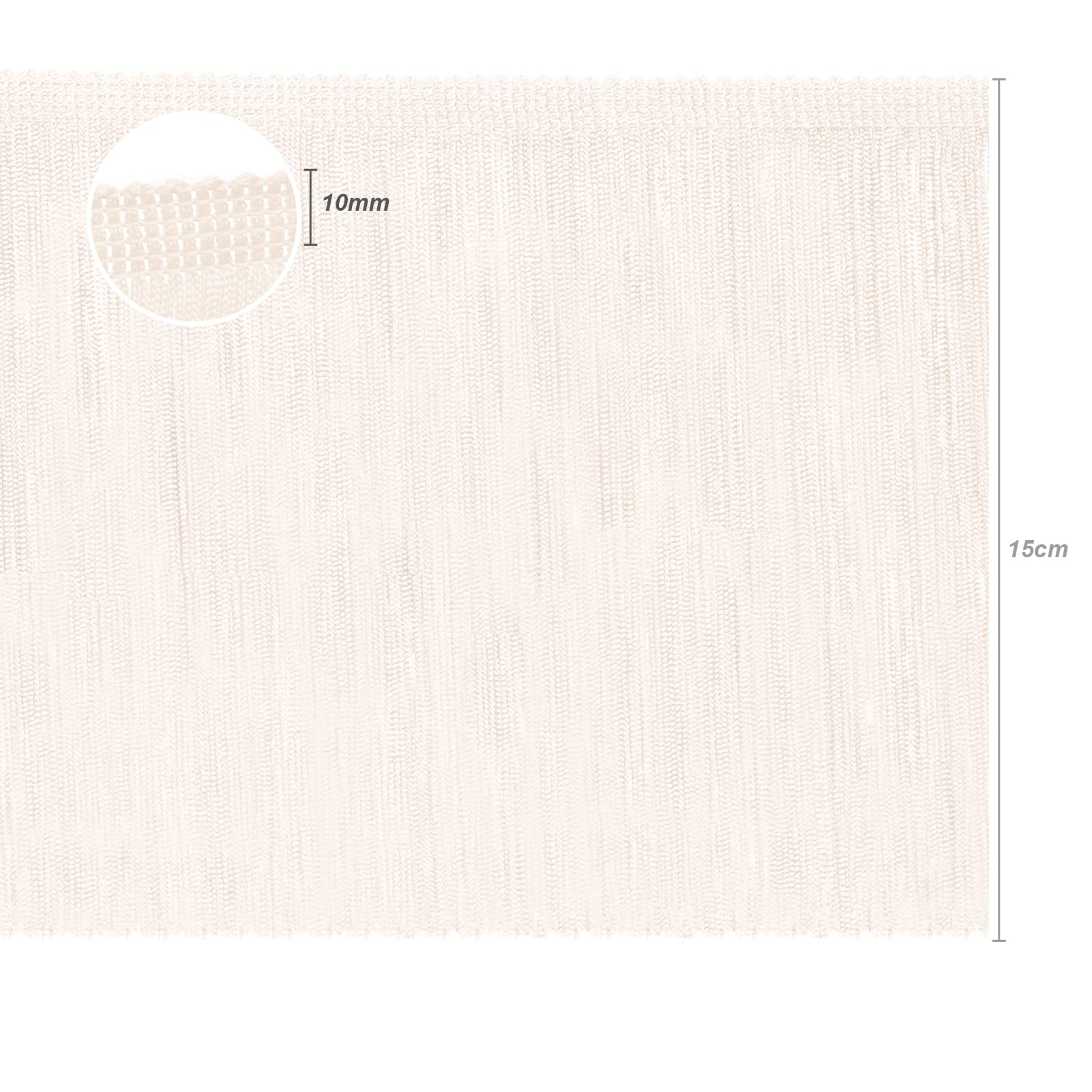 TEXTEX = Cuquillo Fringe for Sewing Flamenco and Sevillana. Composition Rayon 100%. Length of 15 cm. 5m Pieces. (Off White) - Image 2